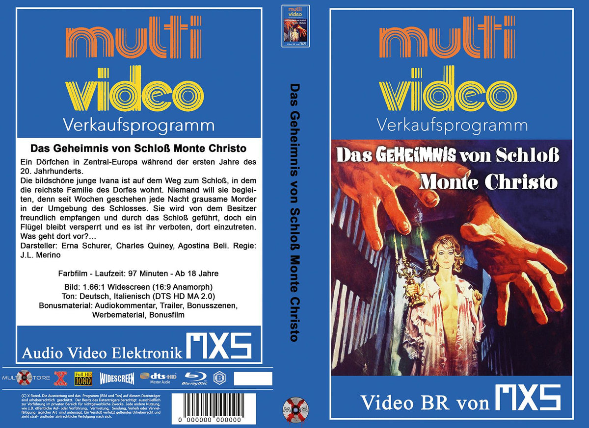 Das Geheimnis von Schloss Monte Christo - gr Blu-ray Hartbox ITT Lim 11