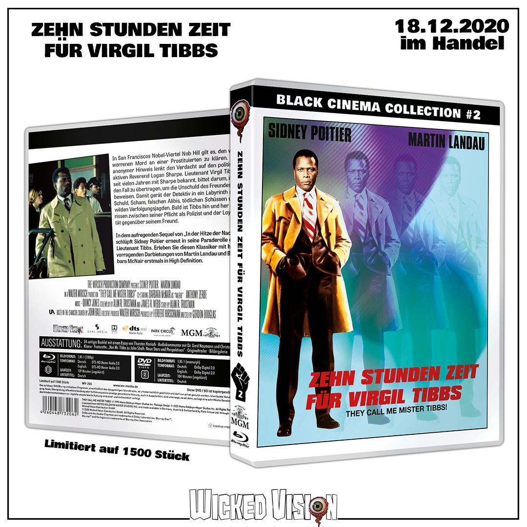 Zehn Stunden Zeit für Virgil Tibbs - DVD/BD Amaray CC#2 Lim 1500