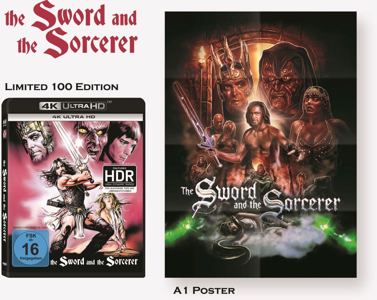 The Sword and the Sorcerer - 4kUHD Amaray + A1 Poster