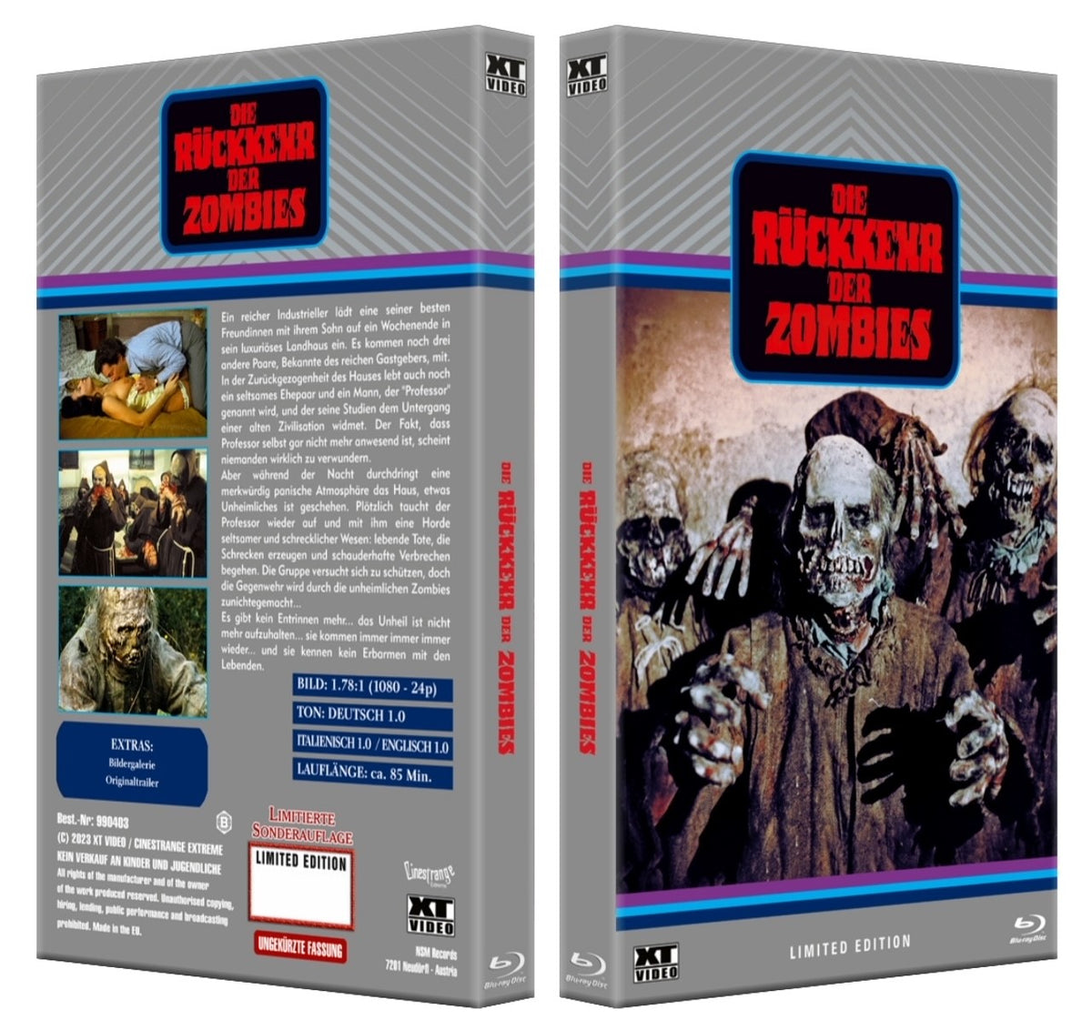 Die Rückkehr der Zombies - gr Blu-ray Hartbox Woodbox #8 Lim 55