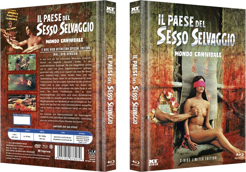 Mondo Cannibale Il Paese del.. - DVD/Blu-ray Mediabook A Wattiert (XT) Lim 666