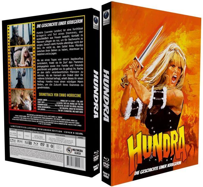 Hundra Die Geschichte einer Kriegerin (Warrior Queen) - DVD/Blu-ray Mediabook B Lim 222