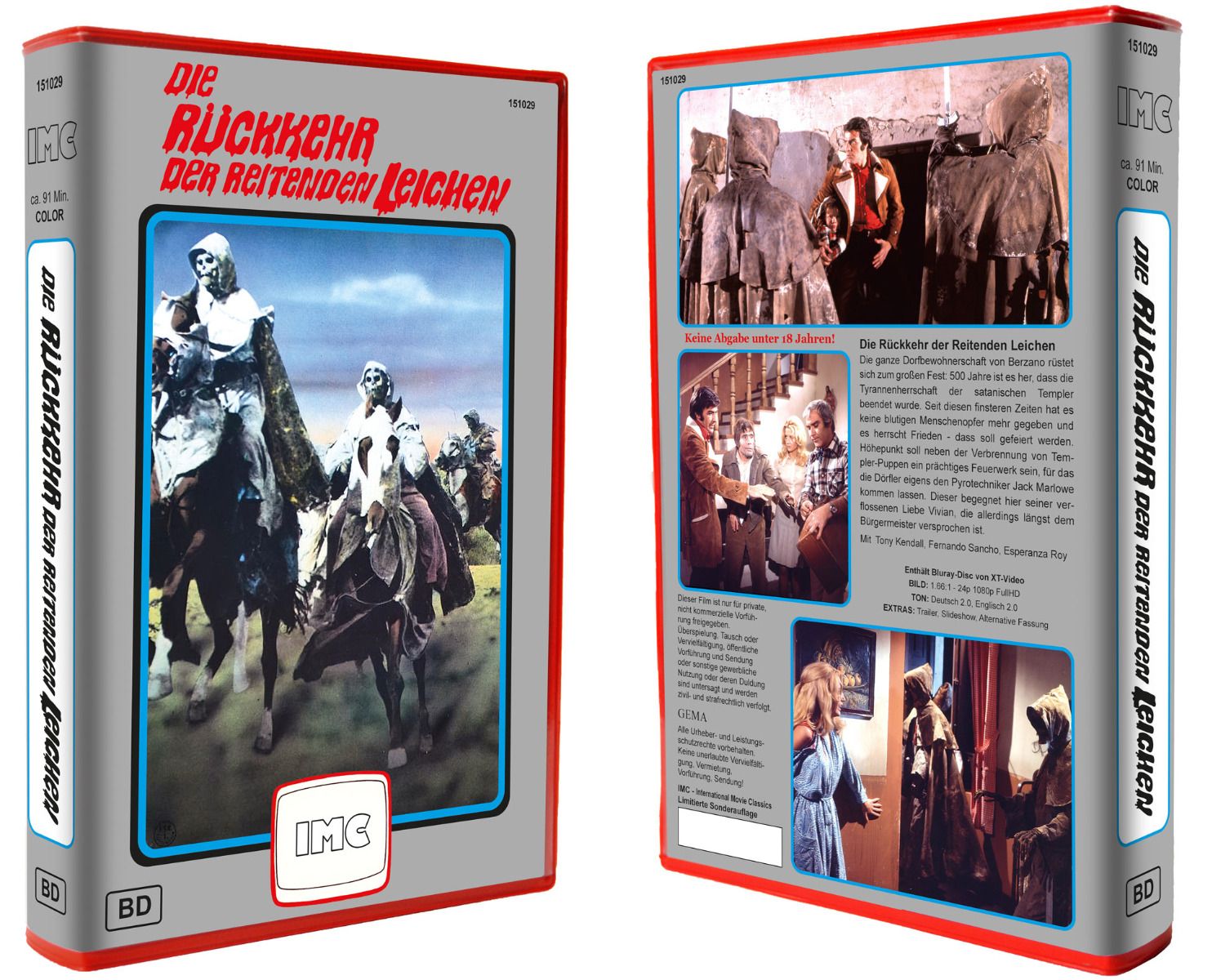Die Rückkehr der reitenden Leichen - Blu-ray IMC VHS Redbox #29 Lim 250