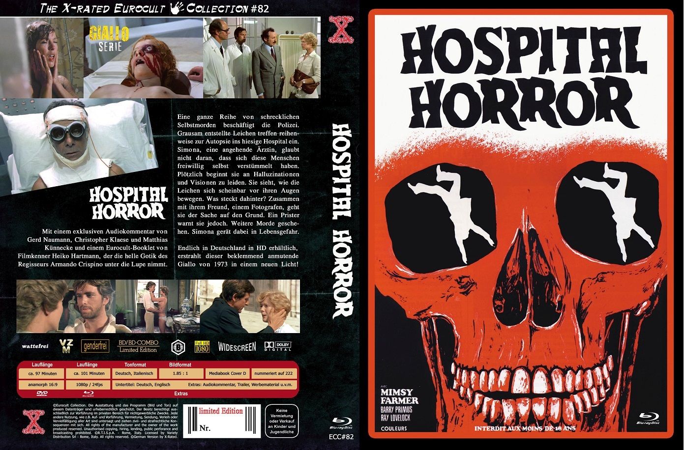 Hospital Horror ~ Autopsy ~ Macchie Solari - DVD/Blu-ray Mediabook D Lim 222 ECC#82