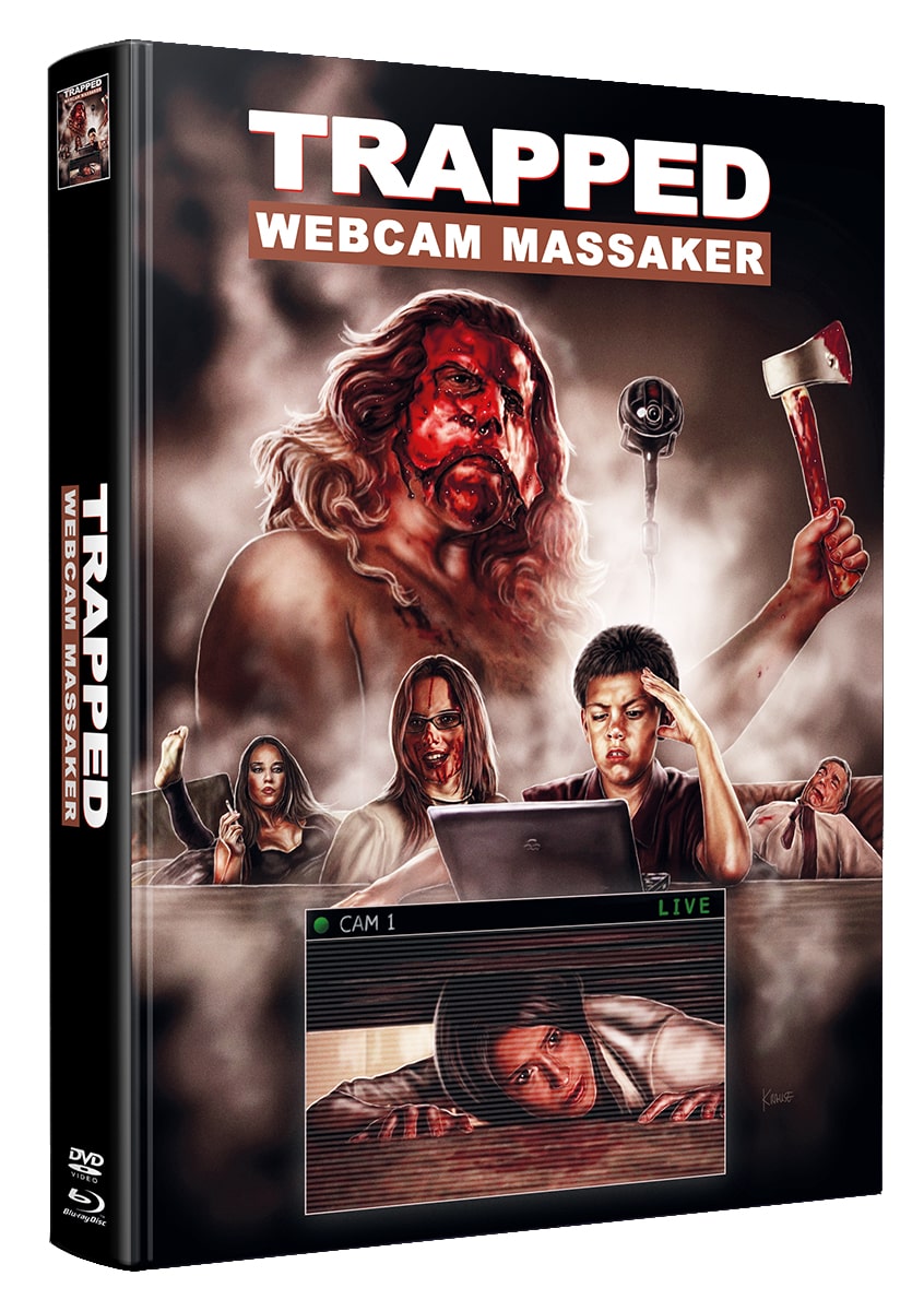 Trapped Webcam Massaker - DVD/Blu-ray Mediabook Wattiert Lim 100