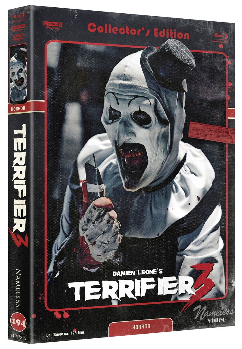Terrifier 3 - 4kUHD/Blu-ray/DVD Mediabook C Lim 1000