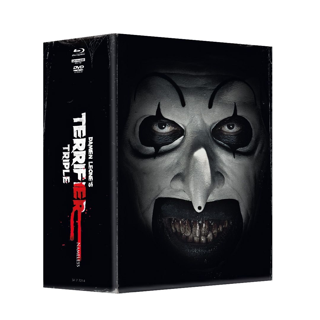 Terrifier 1-3 Triple - 4kUHD/DVD/Blu-ray 3x Mediabook Schuber Lim 1000