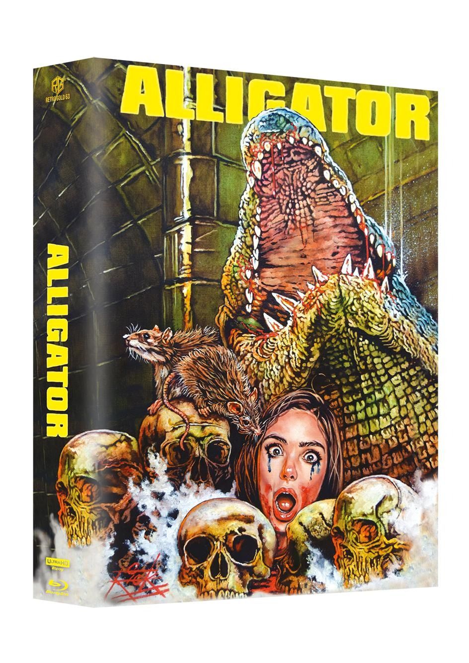 Alligator ~ Der Horror Alligator - 4kUHD/Blu-ray Mega Mediabook A Lim 250