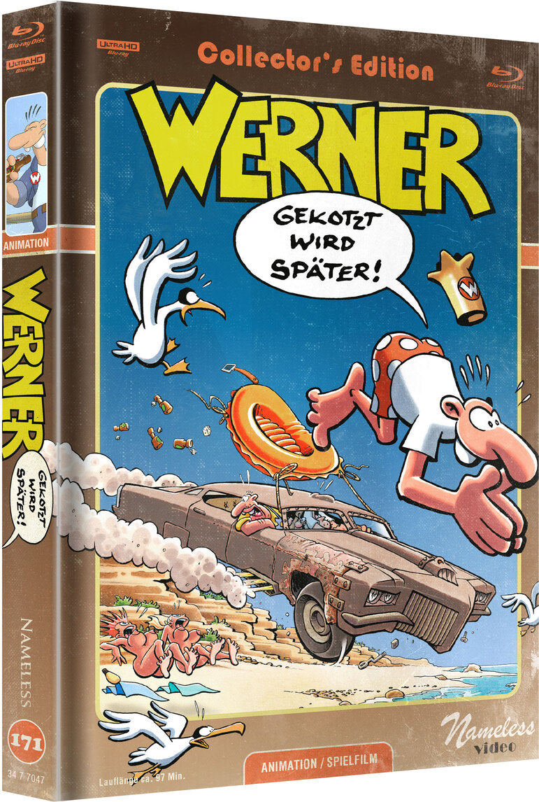 Werner 4 Gekotzt wird später! - 4kUHD/Blu-ray Mediabook C Lim 333