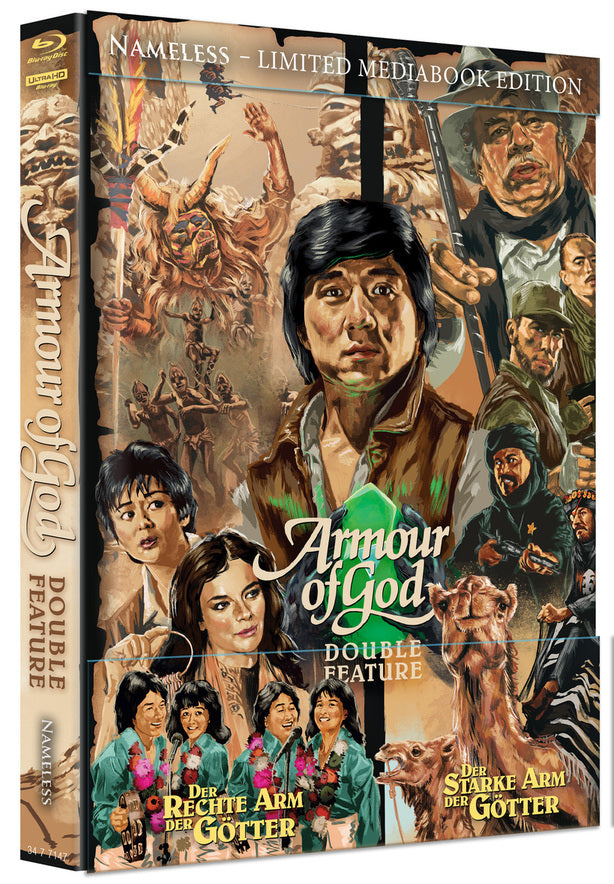 Armour of God 1 & 2 Double Feature - 4kUHD/Blu-ray Big-Book Mediabook Lim 500