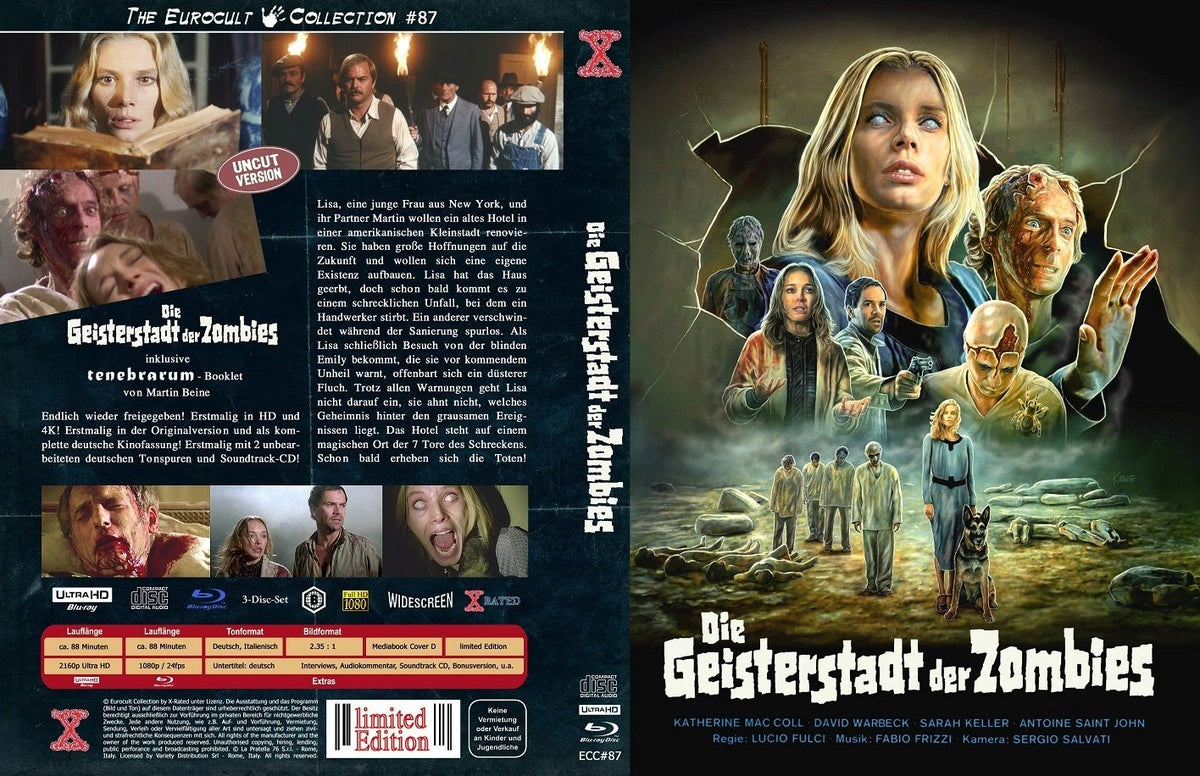 Die Geisterstadt der Zombies - 4kUHD/CD/Blu-ray Mediabook D ECC #87