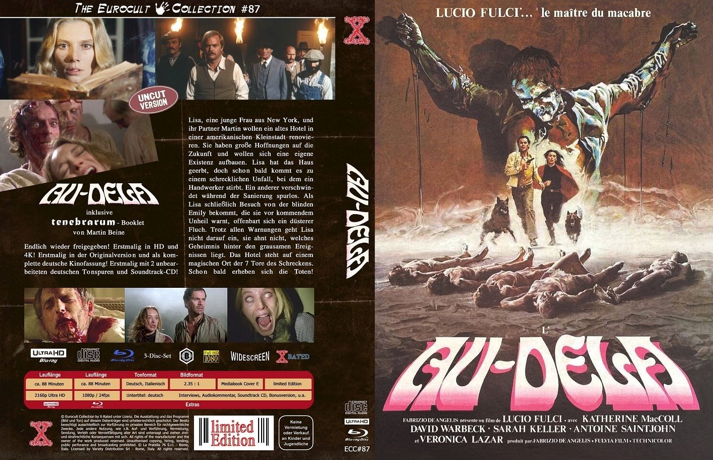 Die Geisterstadt der Zombies - 4kUHD/CD/Blu-ray Mediabook E ECC #87