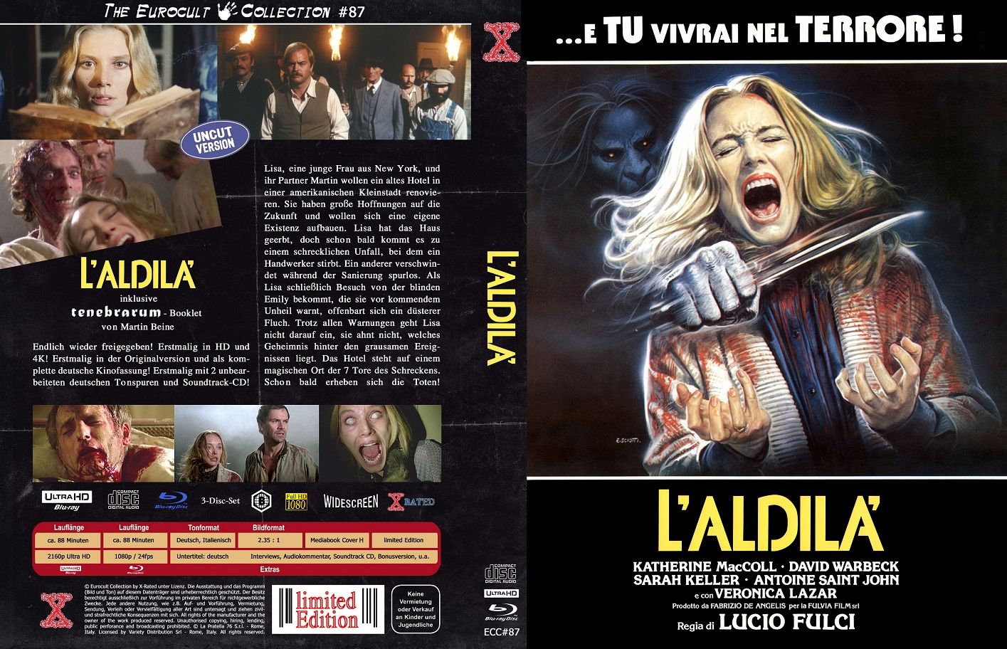 Die Geisterstadt der Zombies - 4kUHD/CD/Blu-ray Mediabook H ECC #87
