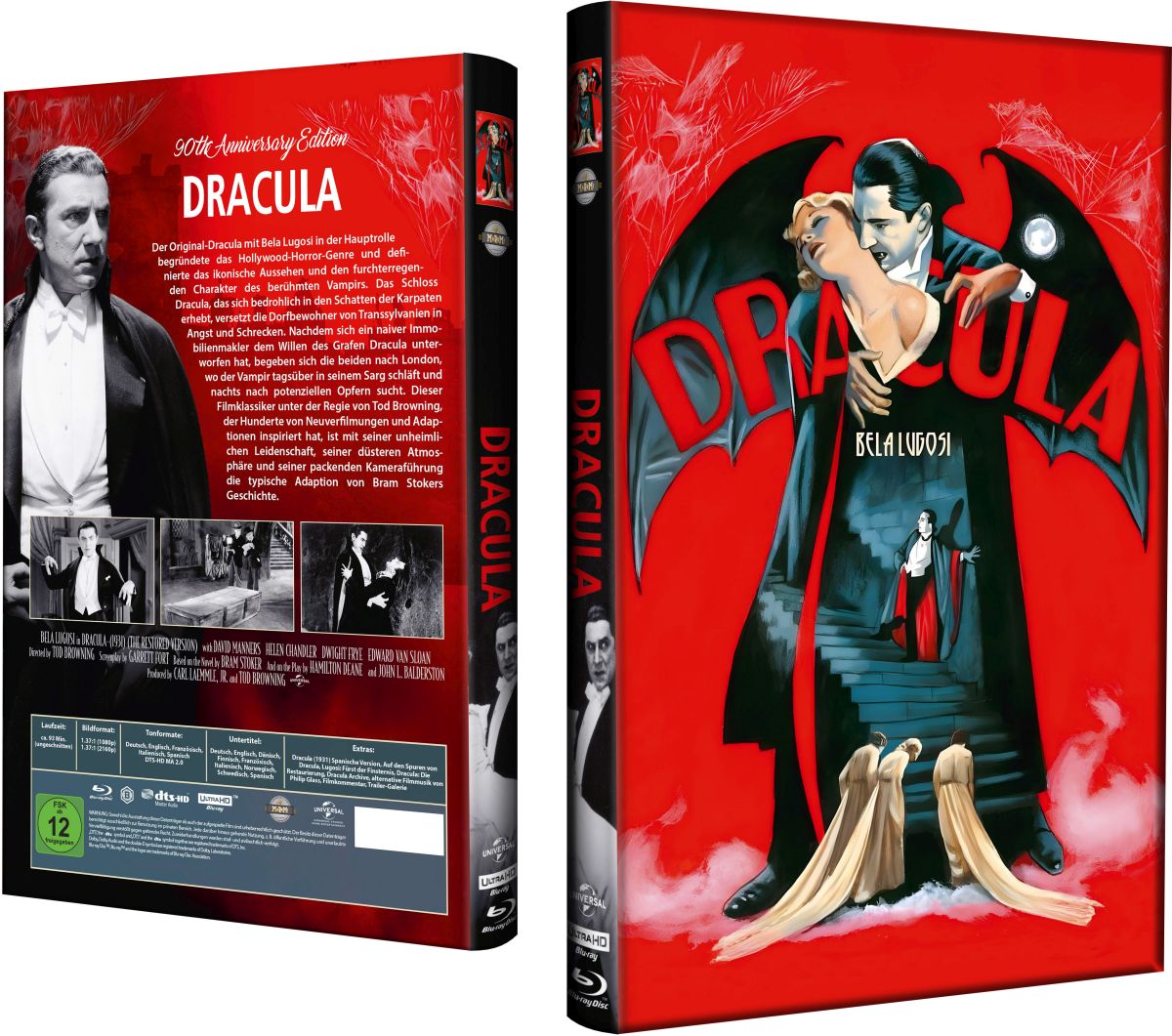 Dracula (1931) - gr 4KUHD 3-Disc Hartbox inkl. Soundtrack CD