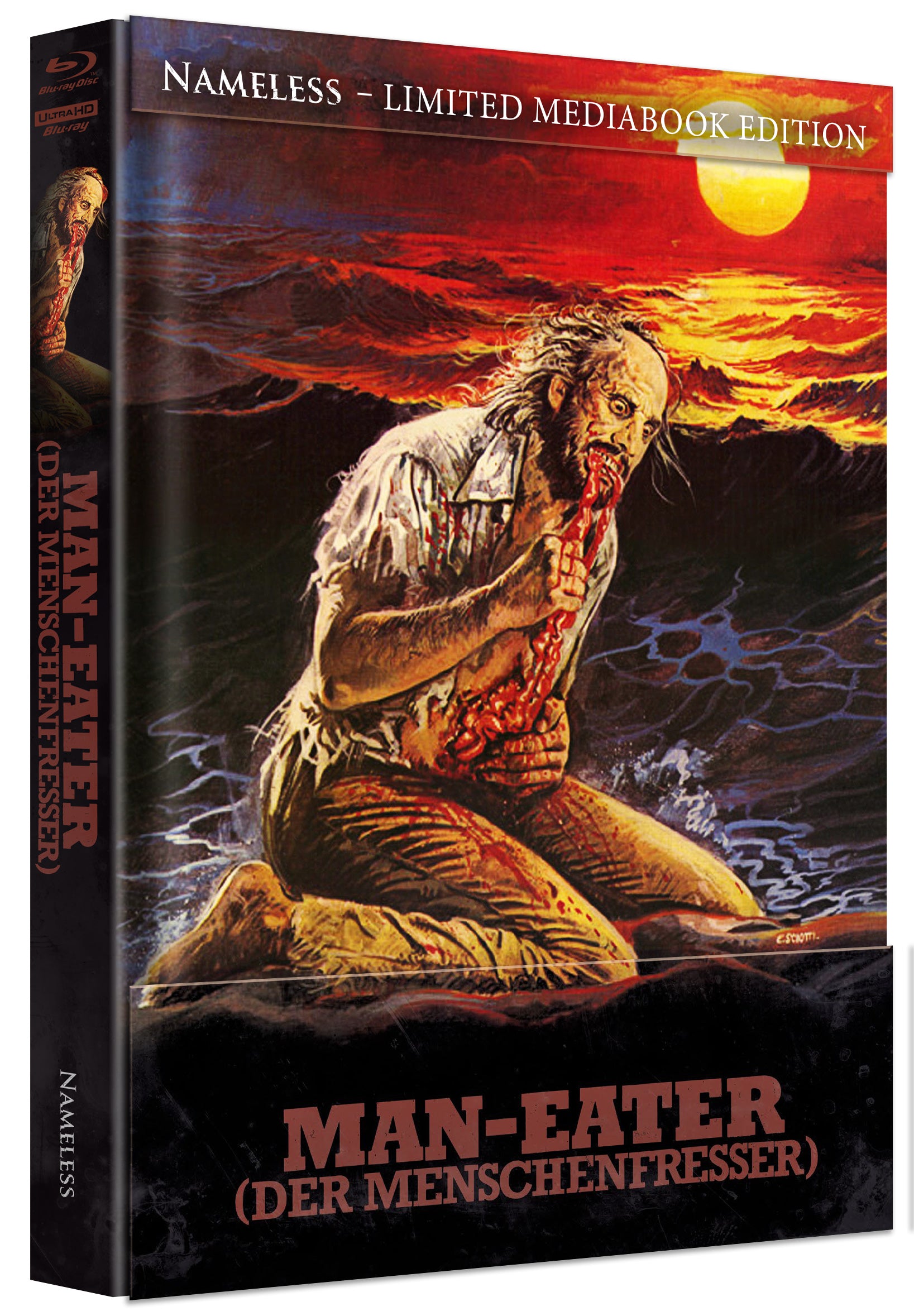 Man-Eater Der Menschenfresser - 4kUHD/Blu-ray Mediabook G Lim 666