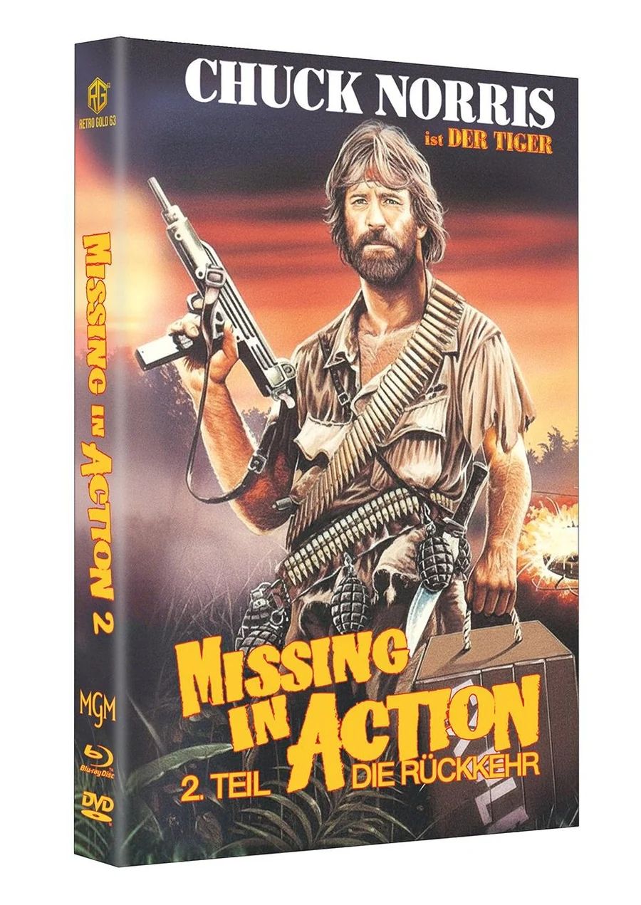 Missing in Action 2 Die Rückkehr - gr DVD/Blu-ray Hartbox Lim 50