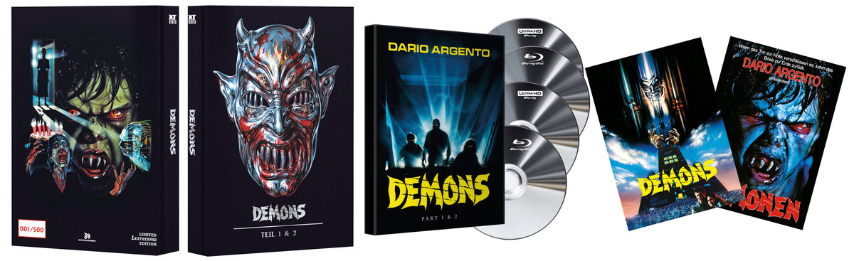 Demons 1&2 - 4-Disc 4kUHD/Blu-ray Leatherpak Lim 500