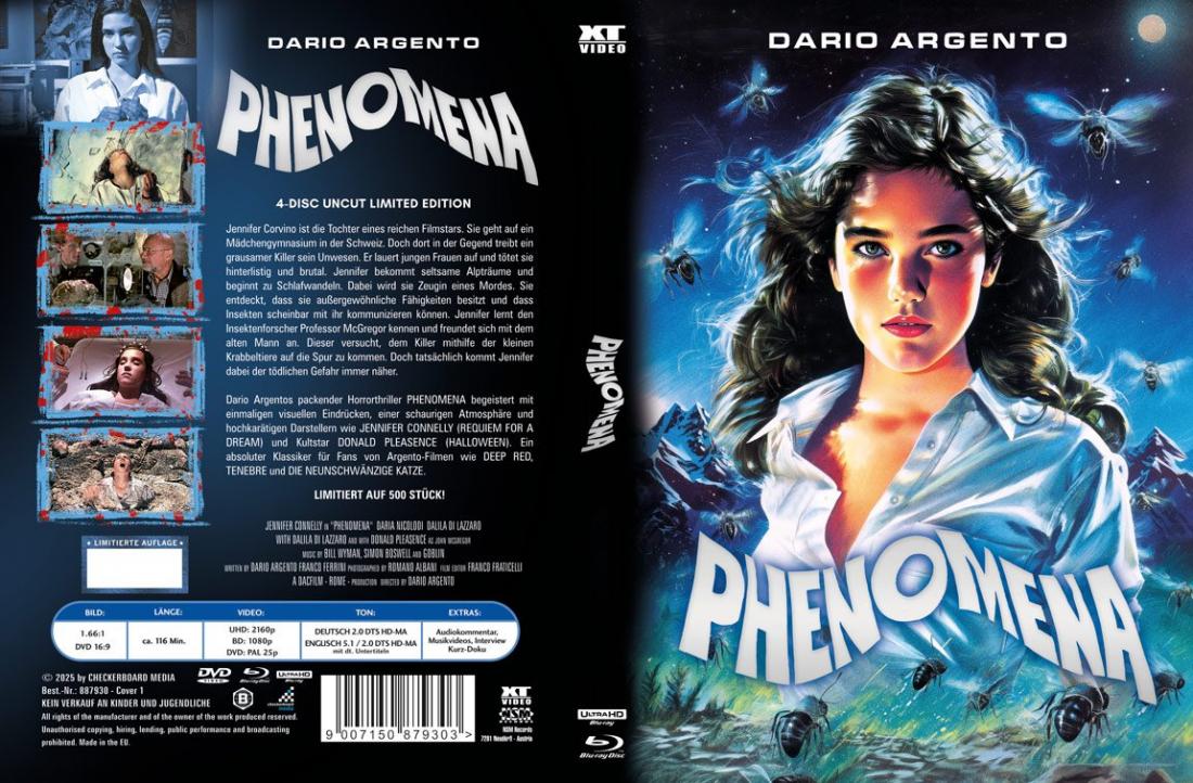 Phenomena - 4-Disc 4kUHD/Blu-ray Mediabook 1 Wattiert Lim 500