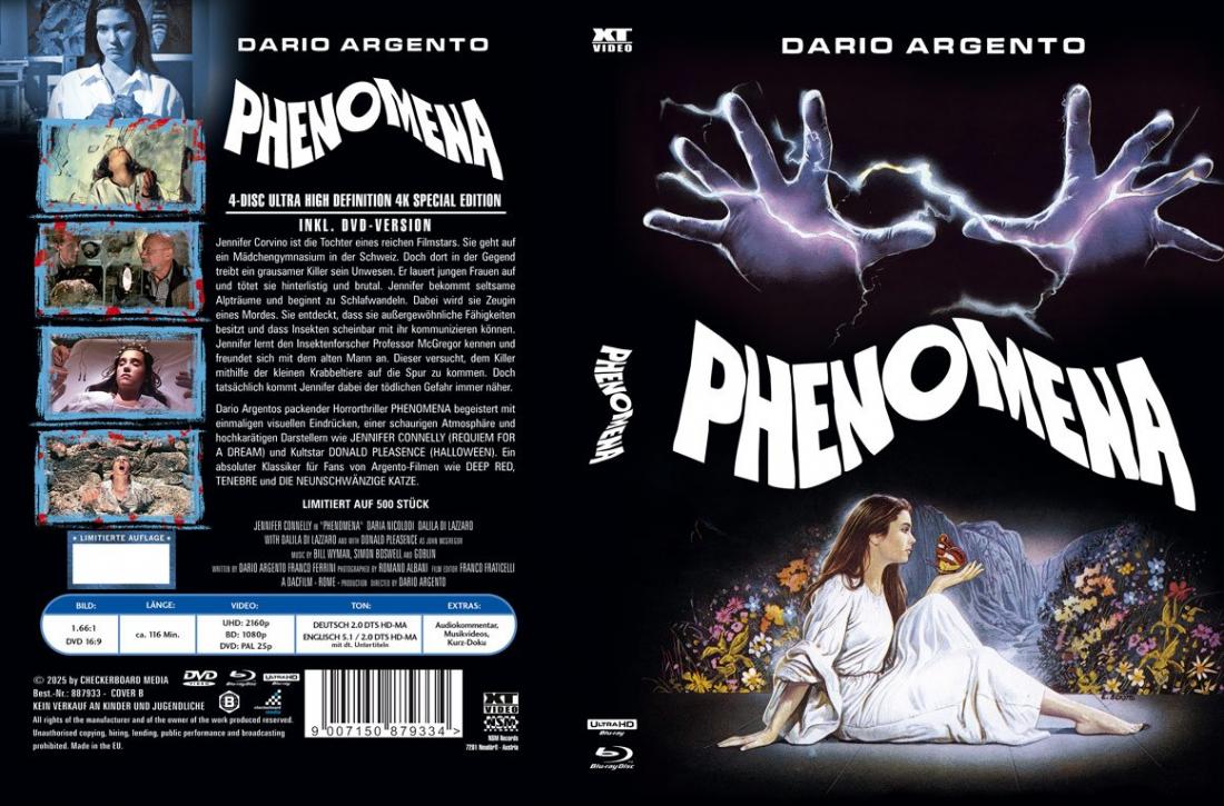 Phenomena - 4-Disc 4kUHD/Blu-ray Mediabook B Lim 500