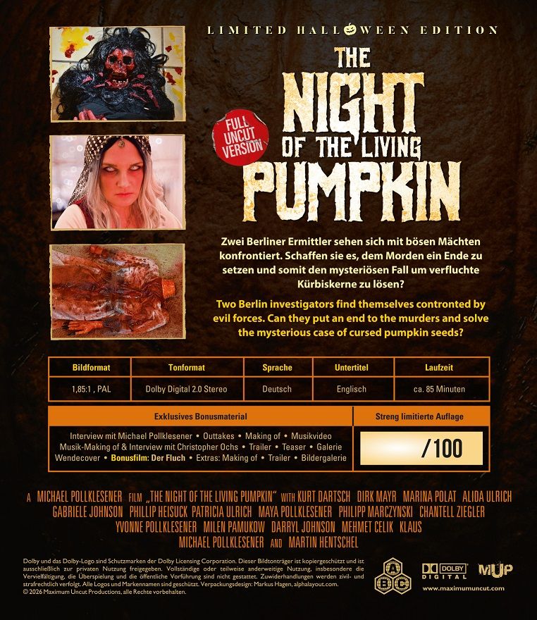 Night of the living Pumpkin - Blu-ray Amaray Lim 100 Unrated