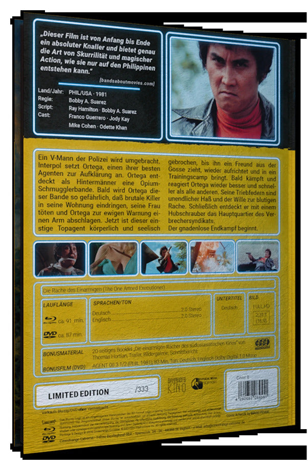 Die Rache des Einarmigen - Blu-ray/2DVD Mediabook B Lim 333