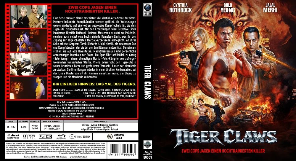 Tiger Claws 1 - Blu-ray Amaray Uncut