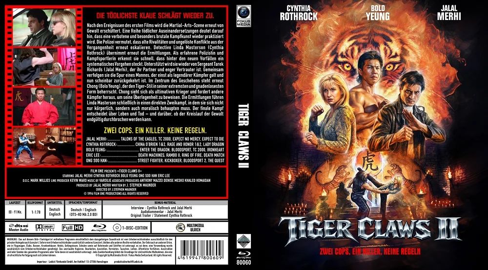 Tiger Claws 2 - Blu-ray Amaray Uncut