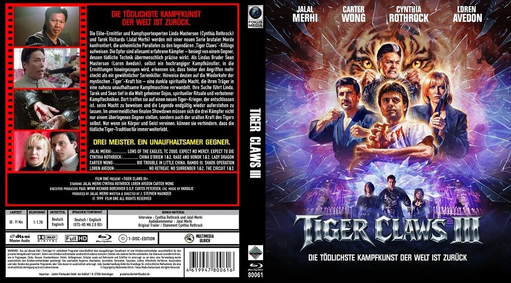 Tiger Claws 3 - Blu-ray Amaray Uncut